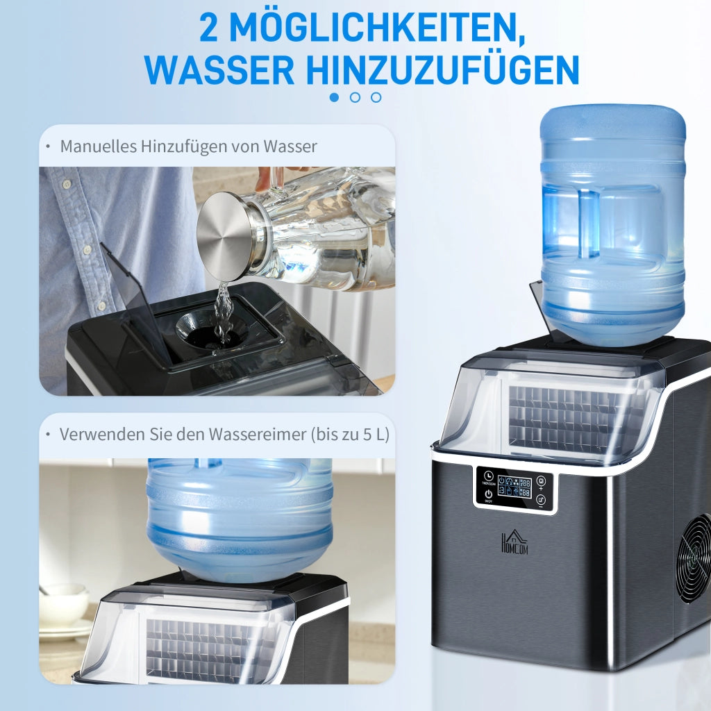 Macchina per Ghiaccio ¨C Xylo ¨C 20kg/24h, Serbatoio 2,3L, Nero