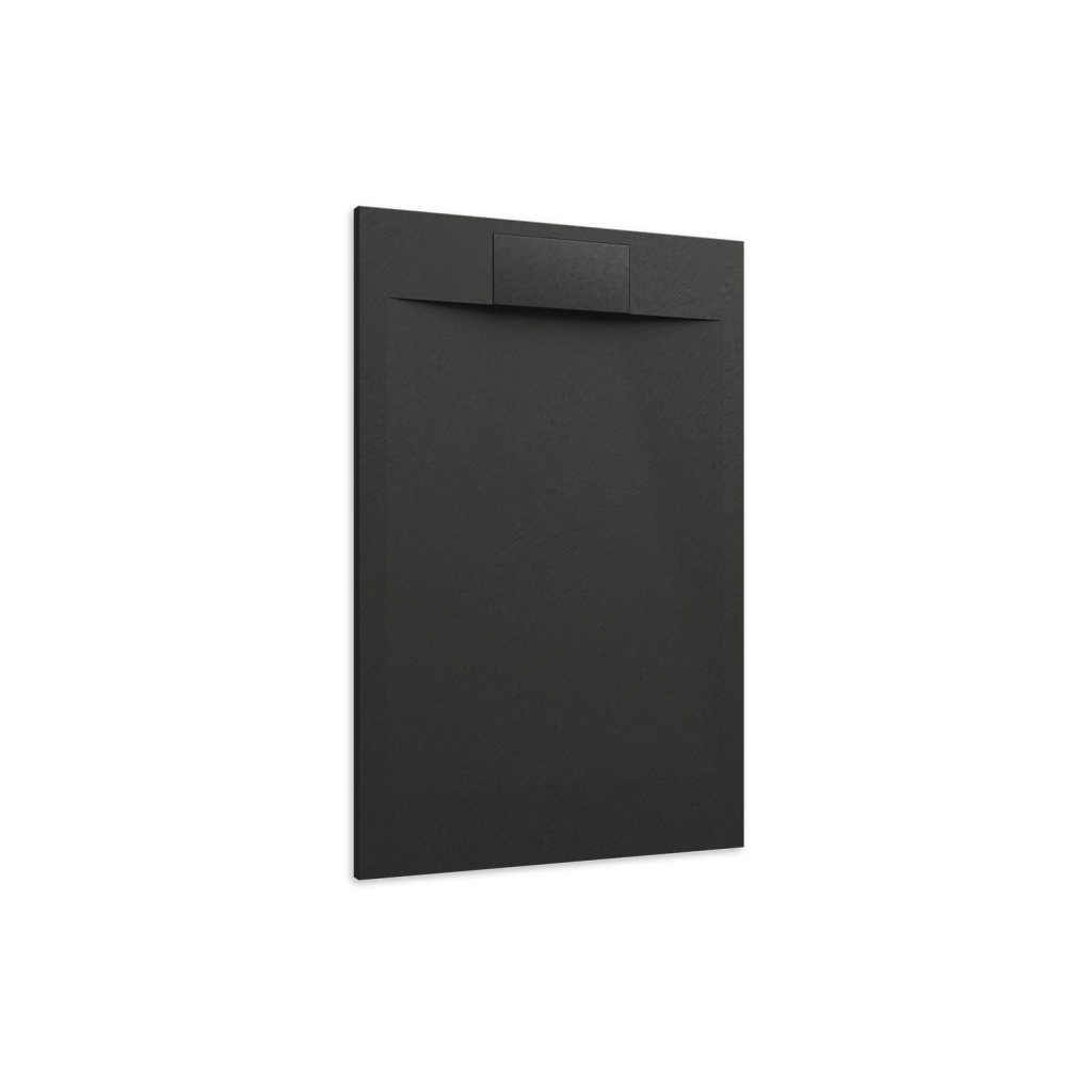Piatto doccia 70x140 effetto pietra colore nero | Cosmos