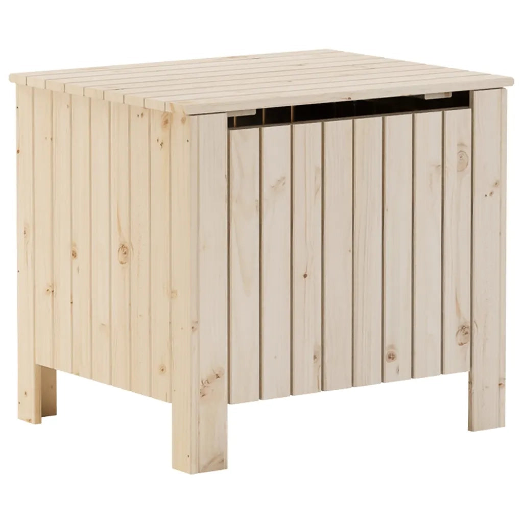 vidaXL Contenitore con Coperchio RANA 60x49x54 cm Legno Massello Pino
