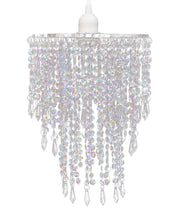 Lampada a sospensione moderna in cristallo 30,5 cm bianco 2402012