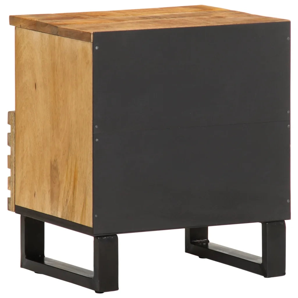 Comodini 2pz 40x34x46 cm in Legno Massello di Mango 377467