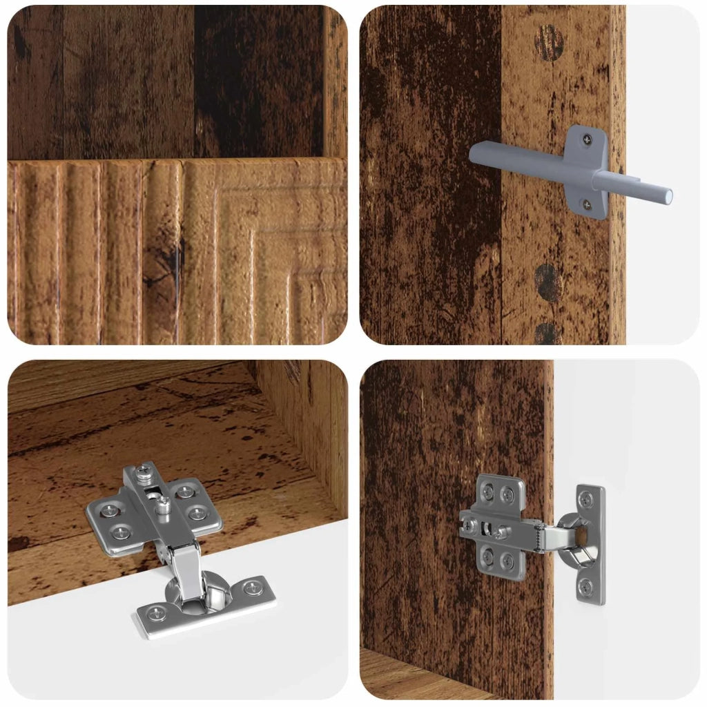 Mobile TV LED a 3 pezzi Legno antico Legno ingegnerizzato 3416688