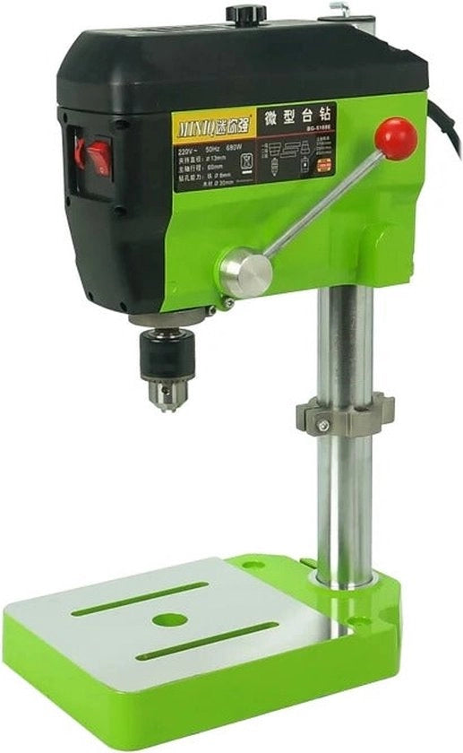 Macchina da forare tavolo - BG-5168E - Variabile velocità - Stop di prova - Macchina da forare a vaso - Tavolo da lavoro - Rotante - Macchina da forare a vaso da tavolo - 680W - 60Hz - Per verdure