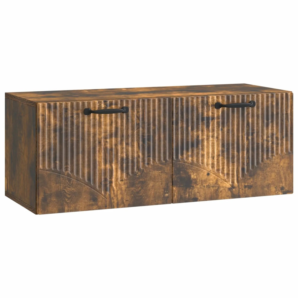 Mobile Porta TV da Muro Rovere Fumo 78,5 x 31 x 30 cm 899060
