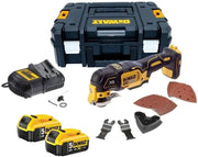 Strumento multifunzione 18 V Li-Ion (2 x 5,0 Ah) 32 accessori in TSTAK - Dewalt DCS355P2