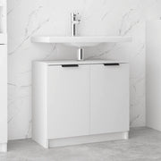 Armadietto da Bagno Bianco 64,5x33,5x59 cm in Legno Multistrato cod mxl 49369