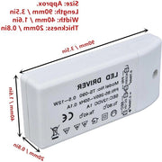 Transformatore di Alimentazione 12W 12V DC 1A Corrente Continua Drive Potenza Regolabile - Adatto per Lampade LED - Illuminazione Esterna - Proiettori per Computer