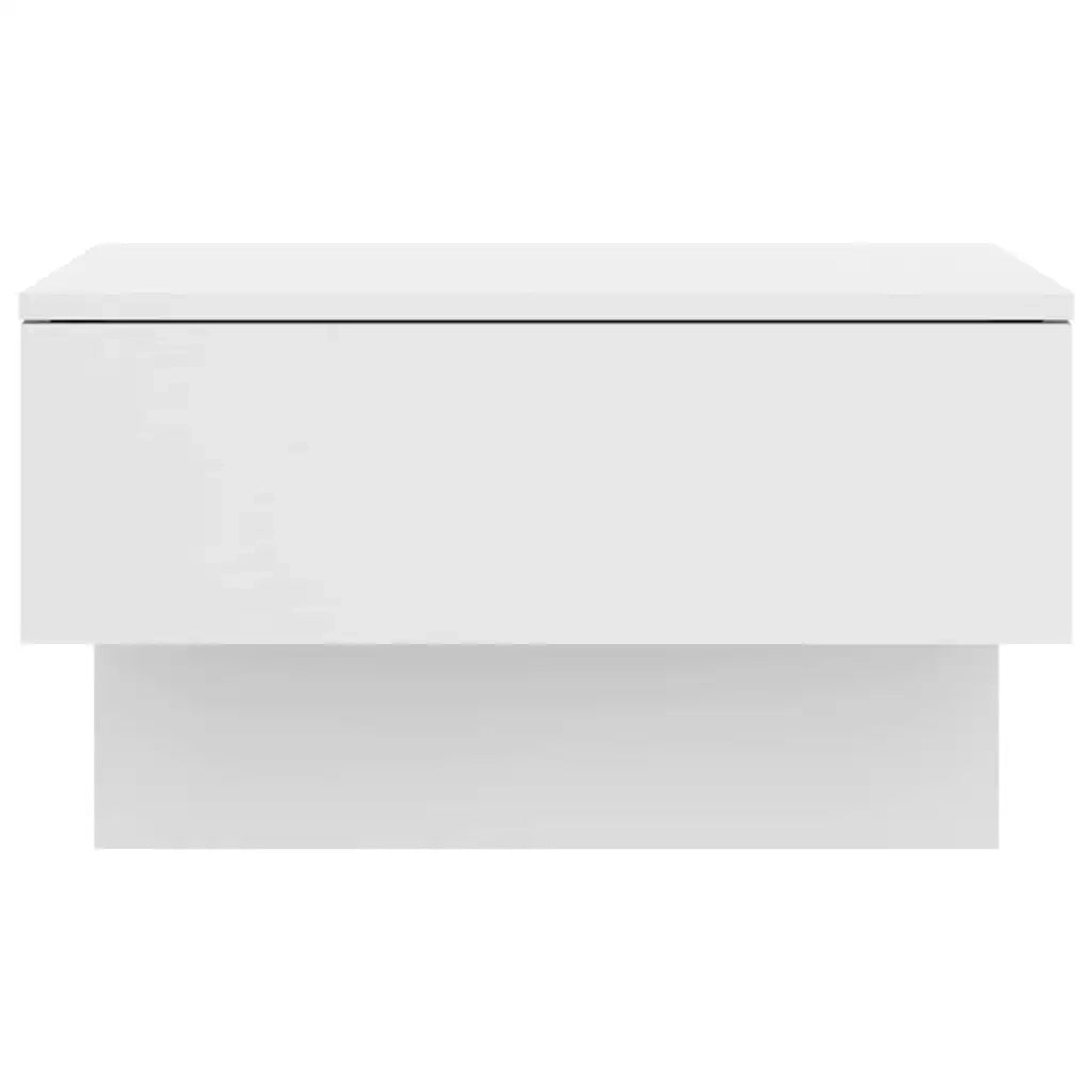 Comodini a Muro 2 pz Bianco Lucido 810948