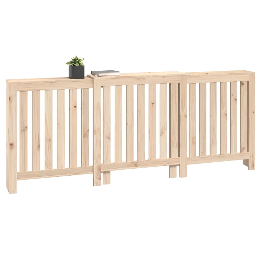 Copertura Termosifone 210x21x85 cm in Legno Massello di Pino 822586