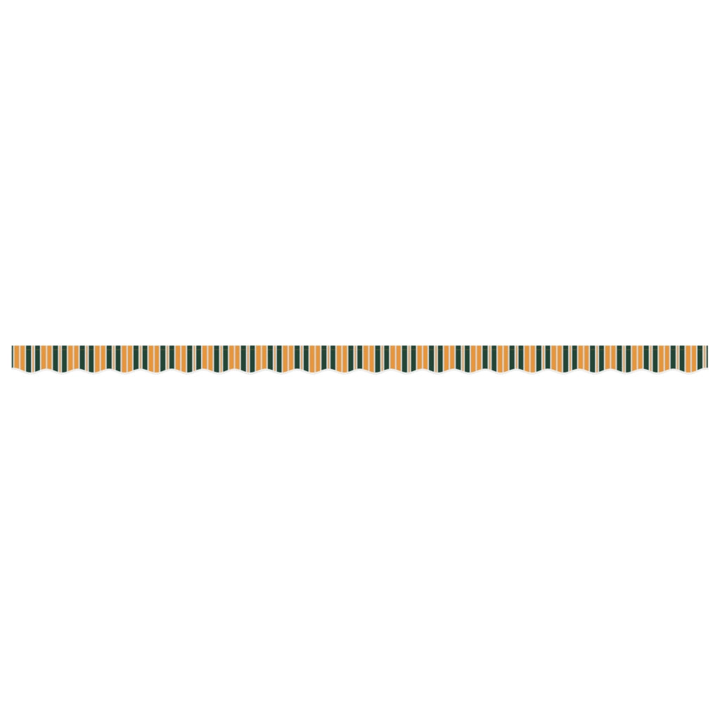Tenda Valance per telaio da 5 m Verde e Giallo 4.8 x 0.2 m