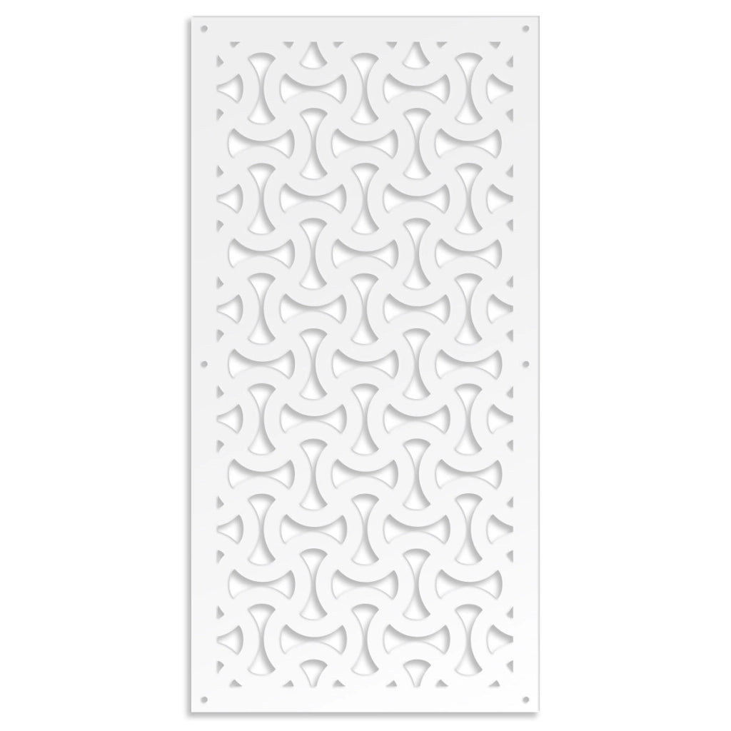 SNAKE - Pannello in PVC traforato - Parasole Misura: 47x94 cm, Colore: bianco