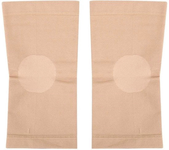 Protezione per gomito per basket con elasticità e design senza cuciture (Beige, taglia M)