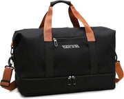 Borsa sport per uomo e donna - piccola valigetta con tasca per scarpe - valigetta per weekend con tasca impermeabile - borsa a mano per viaggi aereo - borsa fitness per uomo - valigetta per allenamento - sacchetto da palestra in pelle di duffel.