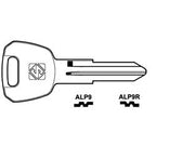 CHIAVI PER CILINDRI ALPHA 5 SPINE PICCOLE- - ALP9R SX - 10 pezzi SILCA