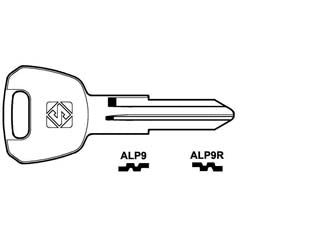 CHIAVI PER CILINDRI ALPHA 5 SPINE PICCOLE- - ALP9R SX - 10 pezzi SILCA