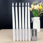Luminarie LED aste - 12 candele inespirate, comprensivo di telecomando, adatto per camere, matrimoni, tavoli e feste all'aperto, bianco