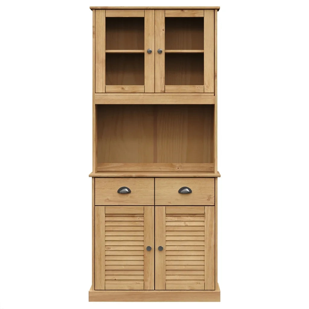 Credenza VIGO 78x40x175 cm in Legno Massello di Pino