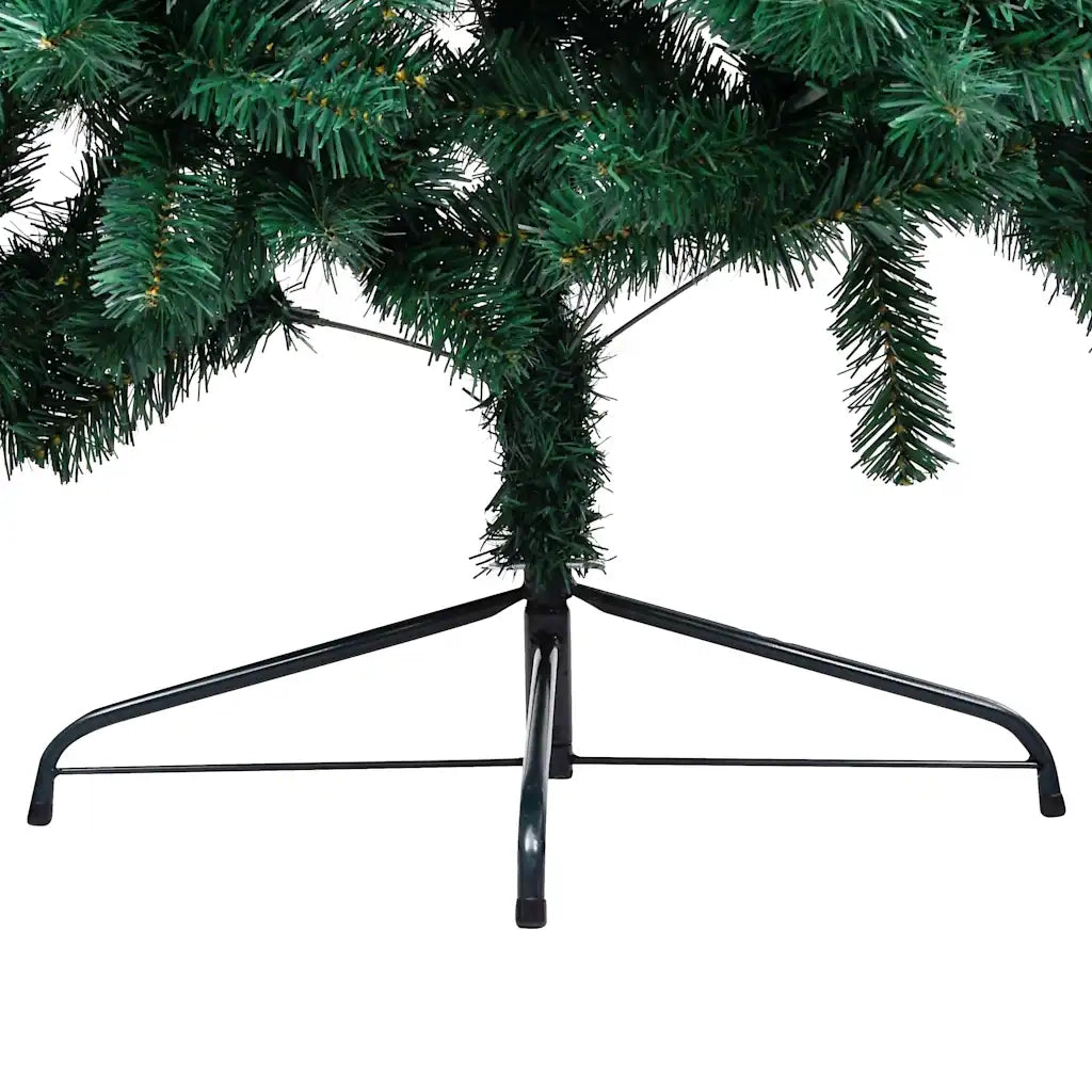 Set Albero Natale Artificiale a MetÃ  LED e Palline Verde 150cm  cod mxl 25382