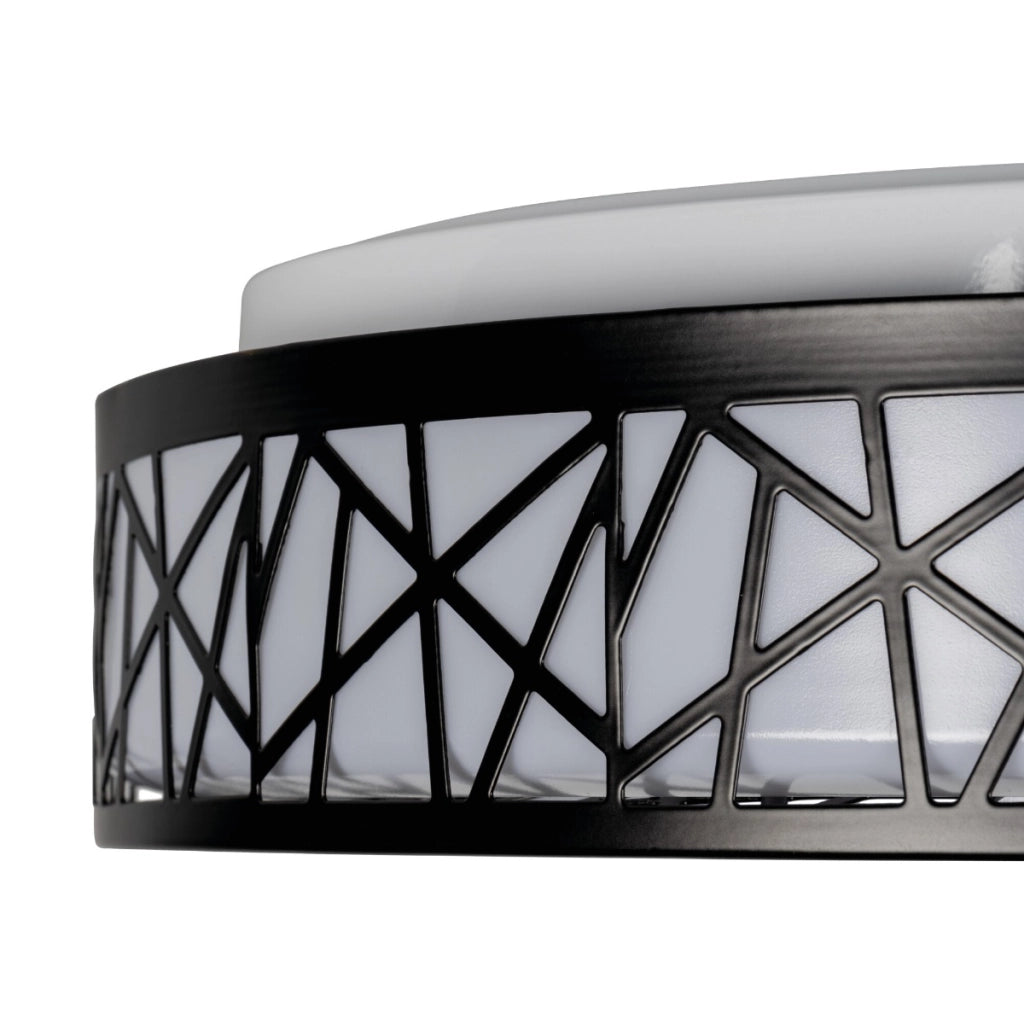 Plafoniera LED tonda 38 cm 17,5W nero/bianco Kanlux