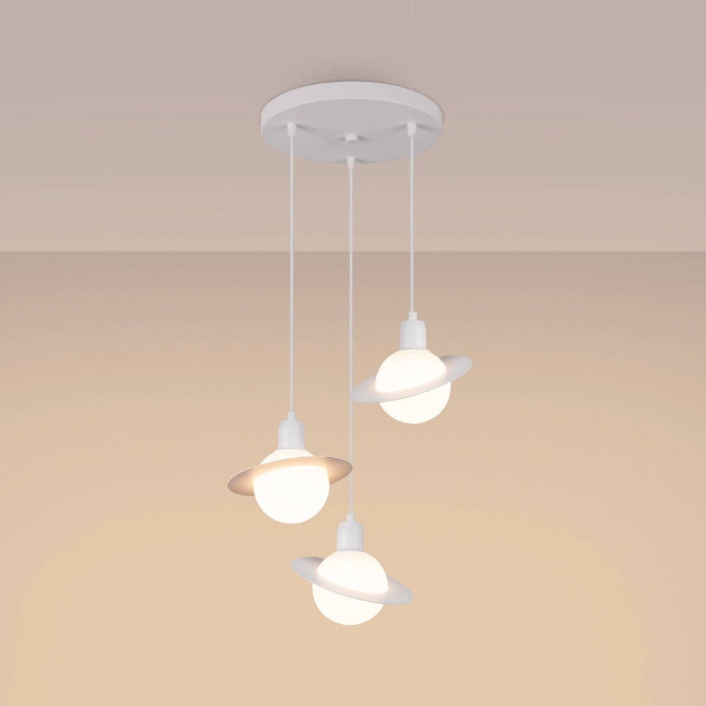 Lampada a sospensione HYPERION 1 bianco