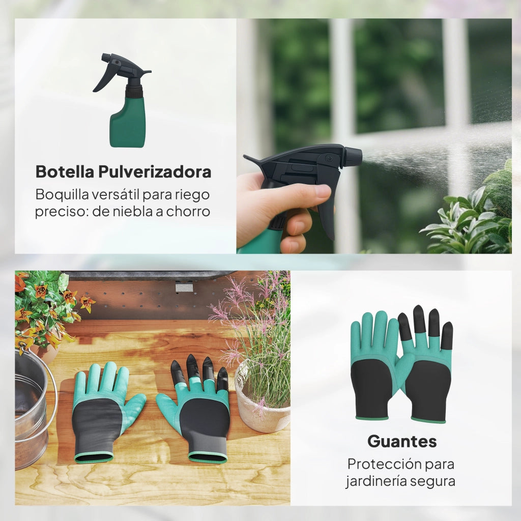 Set Giardinaggio ¨C Zephmum ¨C 9 Pezzi Alluminio con Tijeras de Podar