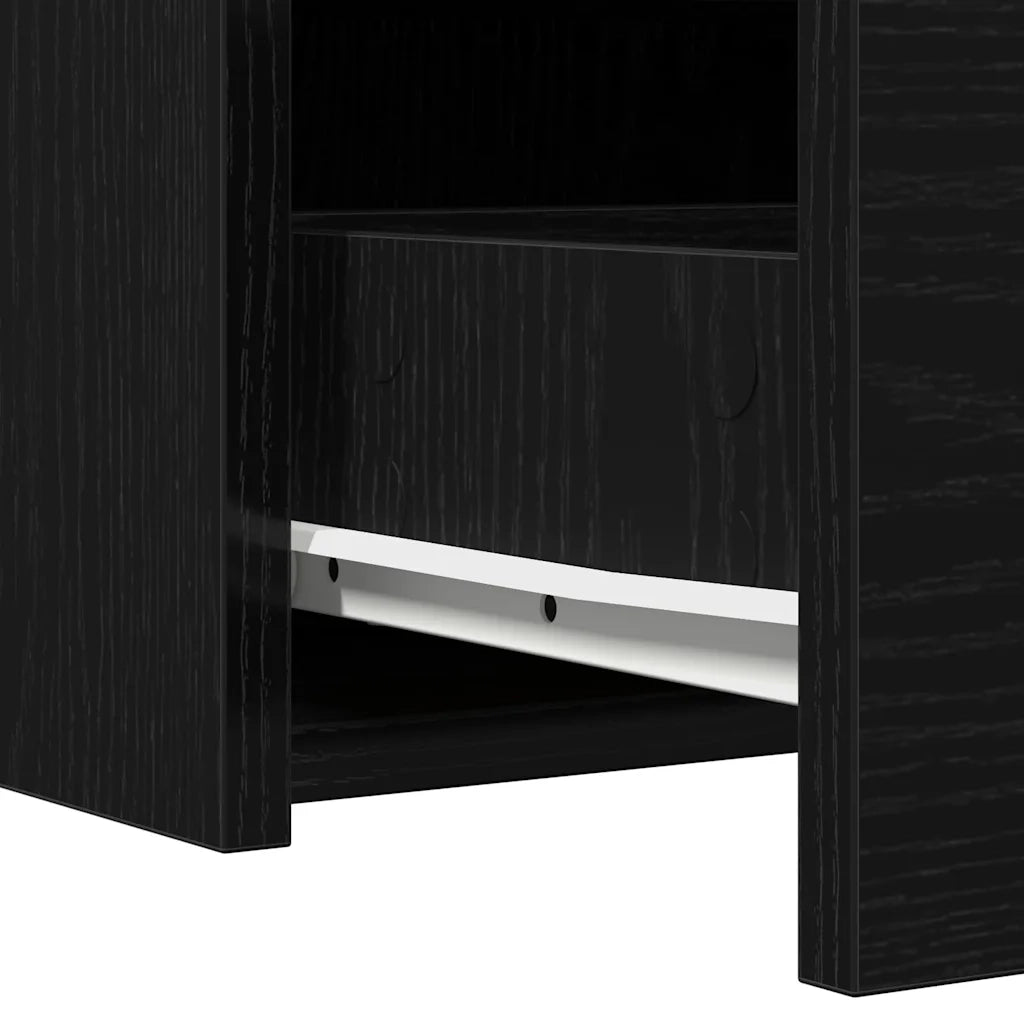Toeletta | Tavolo da Trucco Nero 60 x 40 x 70 cm Legno multistrato