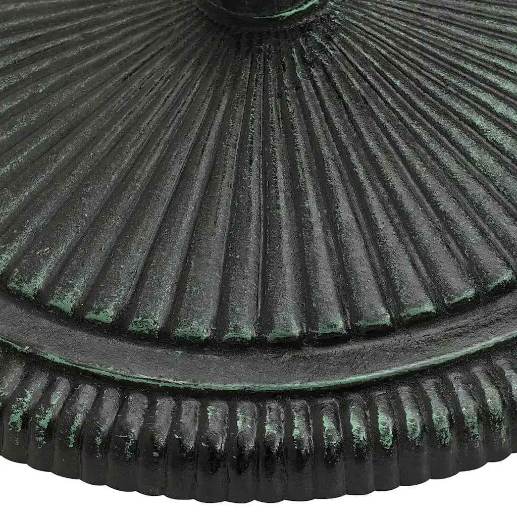 Base per Ombrellone-Supporto per ombrellone Verde 45x45x30 cm in Ghisa