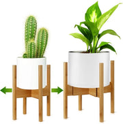 Standarizzazione per Fiori in Bamboo, Regolabile, Adatta per Vasi da Fiori di 20-30 cm, Utilizzabile Interno ed Esterno, 1 Pezzo