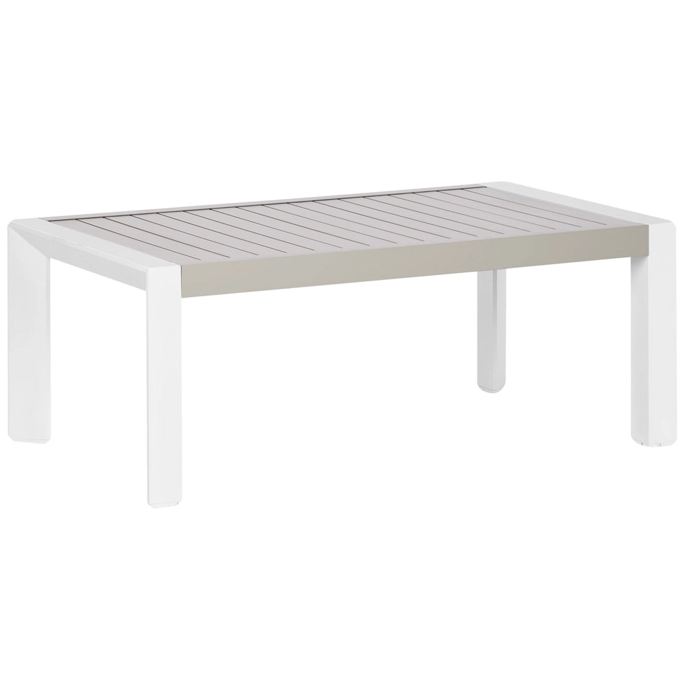 Tavolino da giardino Taupe Aluminium 120 x 170 cm Spazio pranzo all'aperto