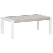 Tavolino da giardino Taupe Aluminium 120 x 170 cm Spazio pranzo all'aperto