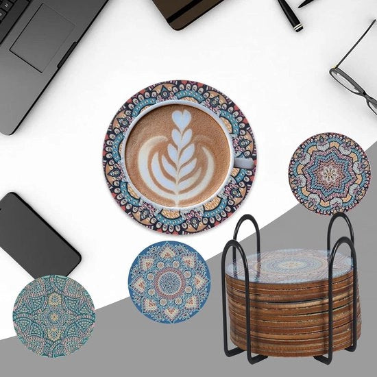 Kit di decorazione per vasi e bicchieri in vetro - 12 pezzi - kit di decorazione a mandala 5D - attrezzi per pittura con palline di vetro - per vasi, bicchieri da vino e altre superfici - set di hobby per adulti