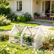 Tenda protettiva per piante dal design pratico, serra in alluminio per il giardino, mini serra compatta (solo con mini serra)