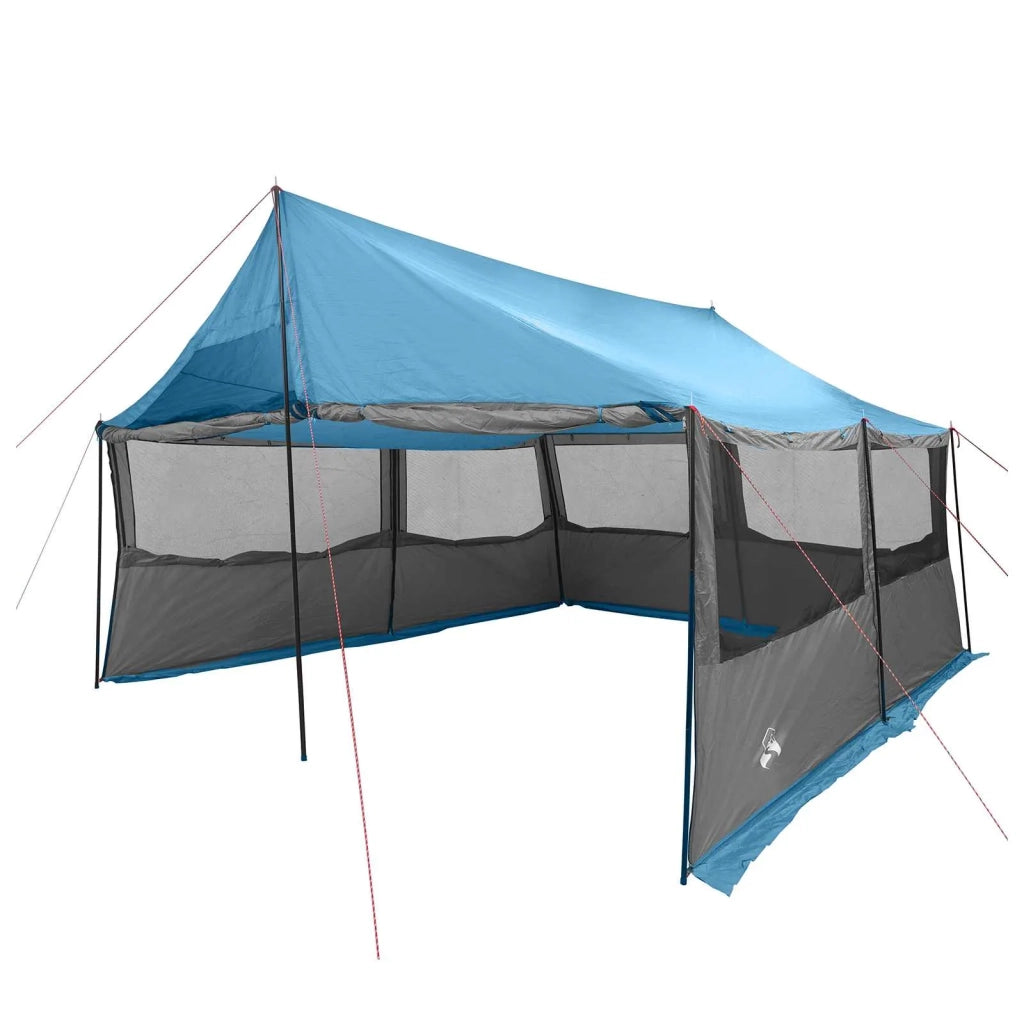 Tenda Familiare Blu 450 x 400 x 265 cm Poliestere e Acciaio 42028600