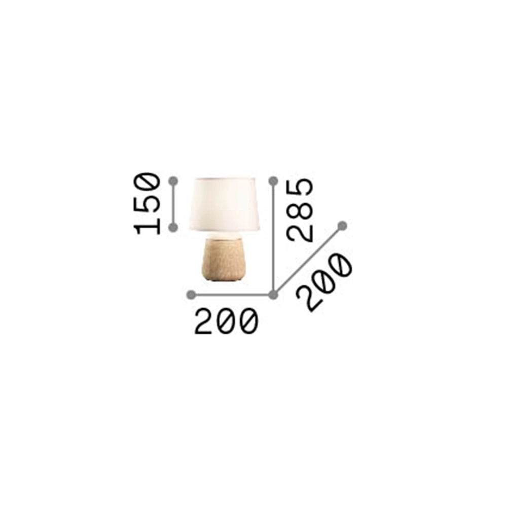 Lampade Da Scrivania Shabby Chic - Provenzale Kali'-2 Metallo Bianco 1 Luce E14