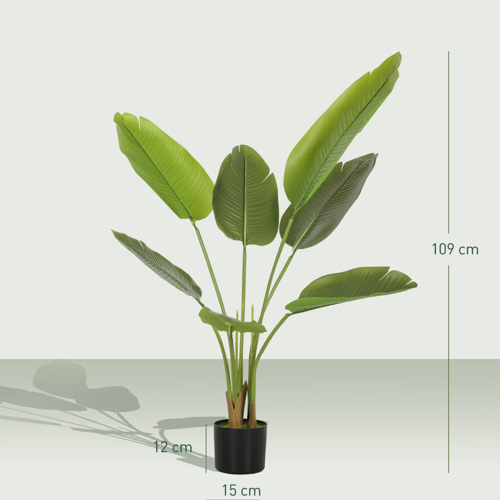 Albero artificiale con vaso ¨C zephmum ¨C verde 109 cm