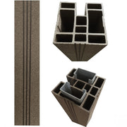 POTEAU GRIS ANTHRACITE en bois composite