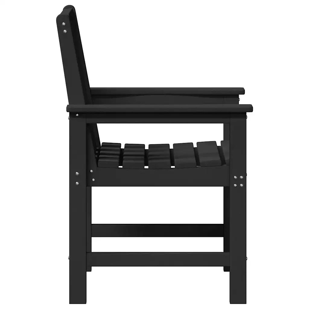 Sedia da Giardino 4 pcs Nero 65.5 x 59 x 88 cm Polietilene 3335796