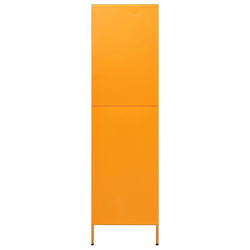 Armadio Giallo Senape 90x50x180 cm in Acciaio 336245