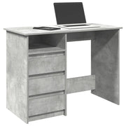 Scrivania Grigio Cemento 102x50x75 cm in Legno Multistrato 860466