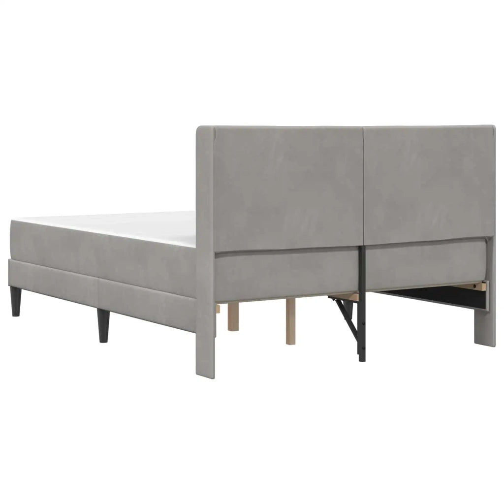 Struttura letto con materasso Grigio Chiaro 160 x 200 cm