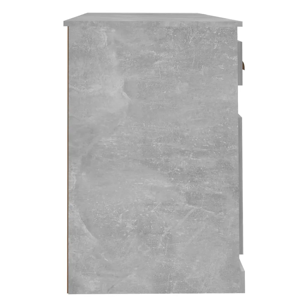 Scrivania con Armadietto Grigio Cemento in Legno Multistrato 3185331