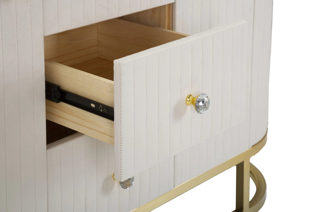Mobile Montpellier Crema 120x40x85 cm in Ferro Legno