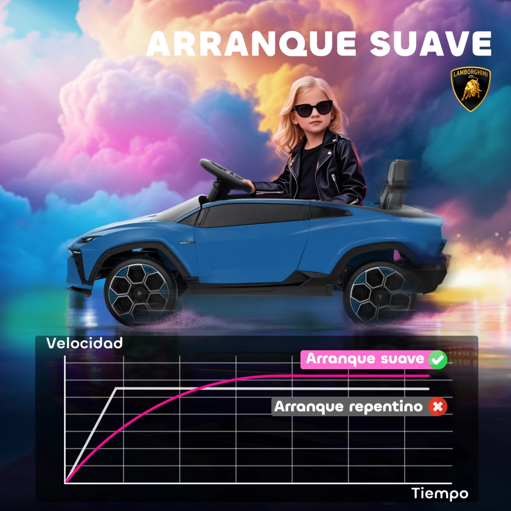 Auto Elettrica per Bambini Lamborghini ¨C Minimal ¨C Blu, Telecomando, 12V