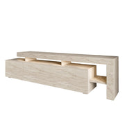 Porta TV in legno "Beliz" - 192 x 37 x 53 cm - Travertino