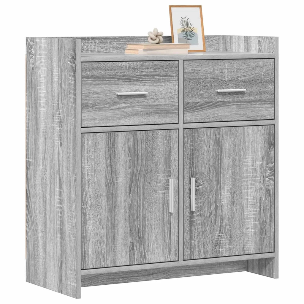 Credenza Sonoma grigio 75 x 36 x 80 cm Legno ingegnerizzato 8011120