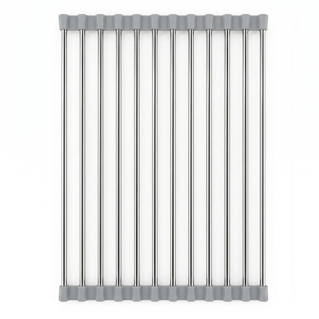 Scolapiatti Arrotolabile Per Lavello Rea P12298a Grey
