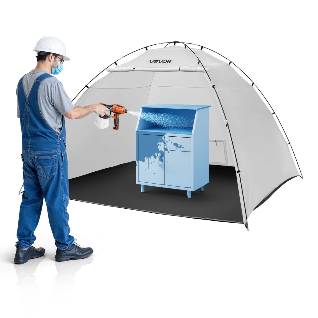 Cabina di Verniciatura a Spruzzo Portatile TTF25005 Tenda Pieghevole in Tessuto Oxford 210D per Fai da Te Robusta Facile da Montare 295x292x202 cm