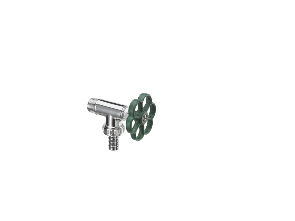 Rubinetto stile idraulico Belfer in ottone 14mm Colore: Verde