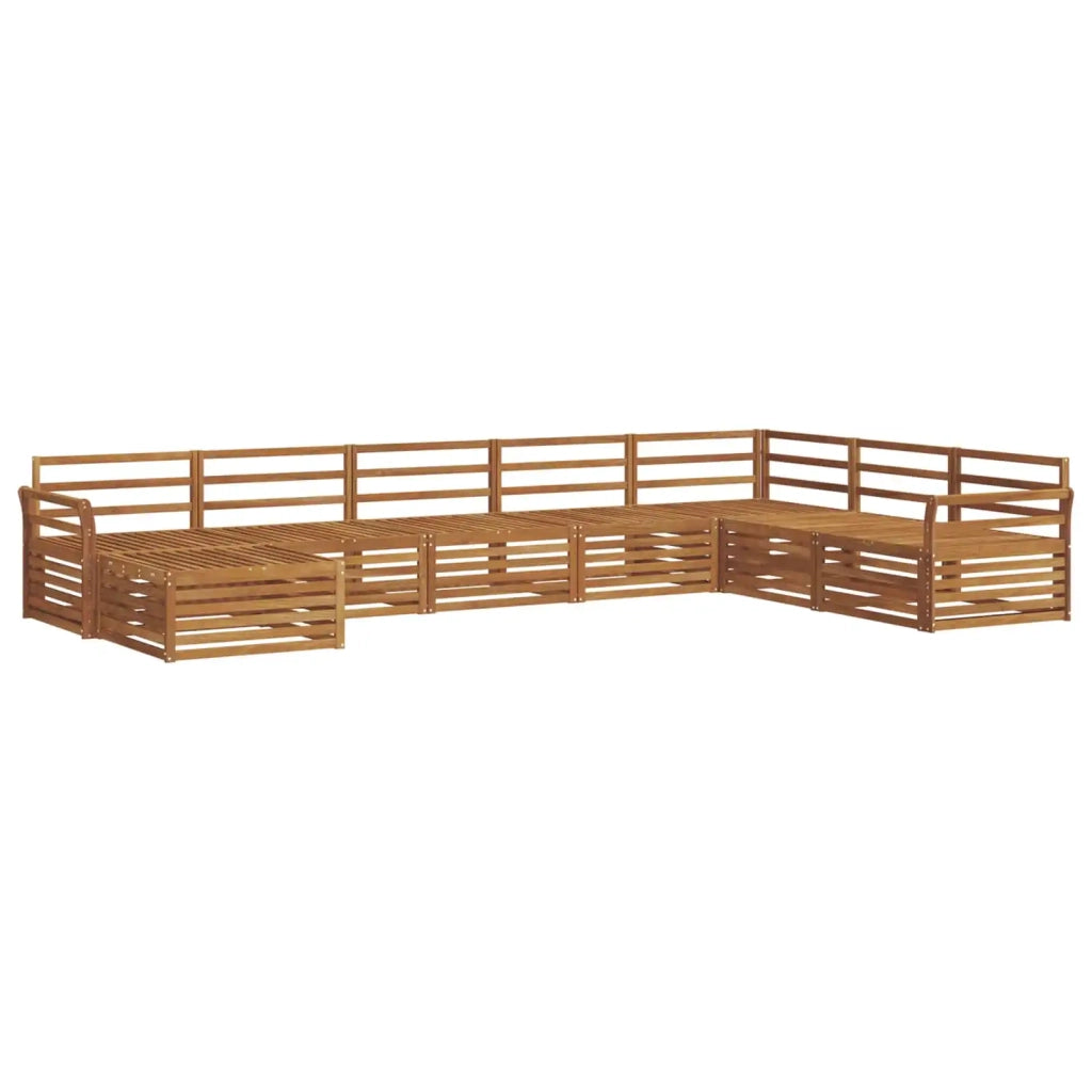 Set di divani da esterno 8 pcs Naturale