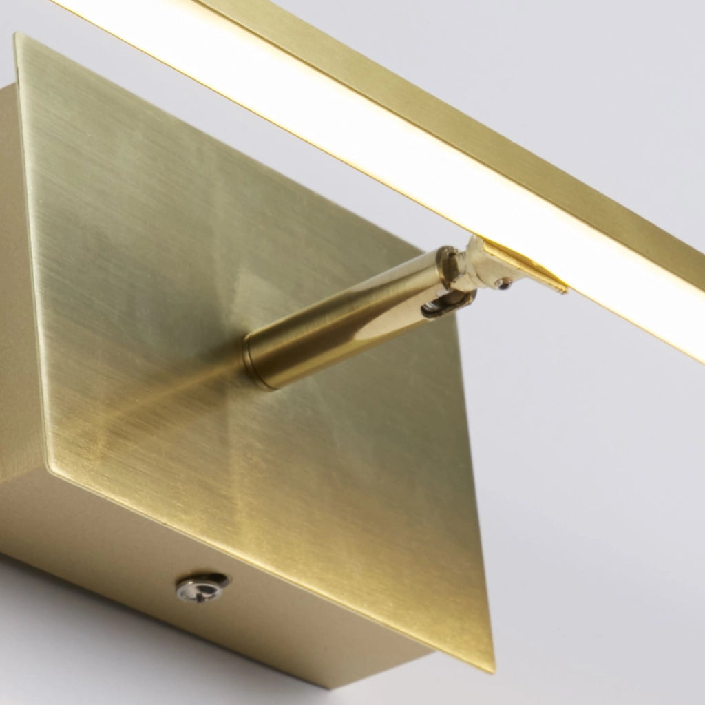 Applique a LED Amalfi IP44, metallo ottone satinato